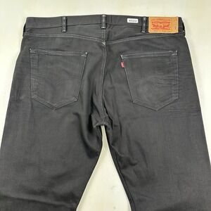 EUC Levis 501 Jeans Men's Size 42x32 Black Denim Button Fly Straight Leg Cotton